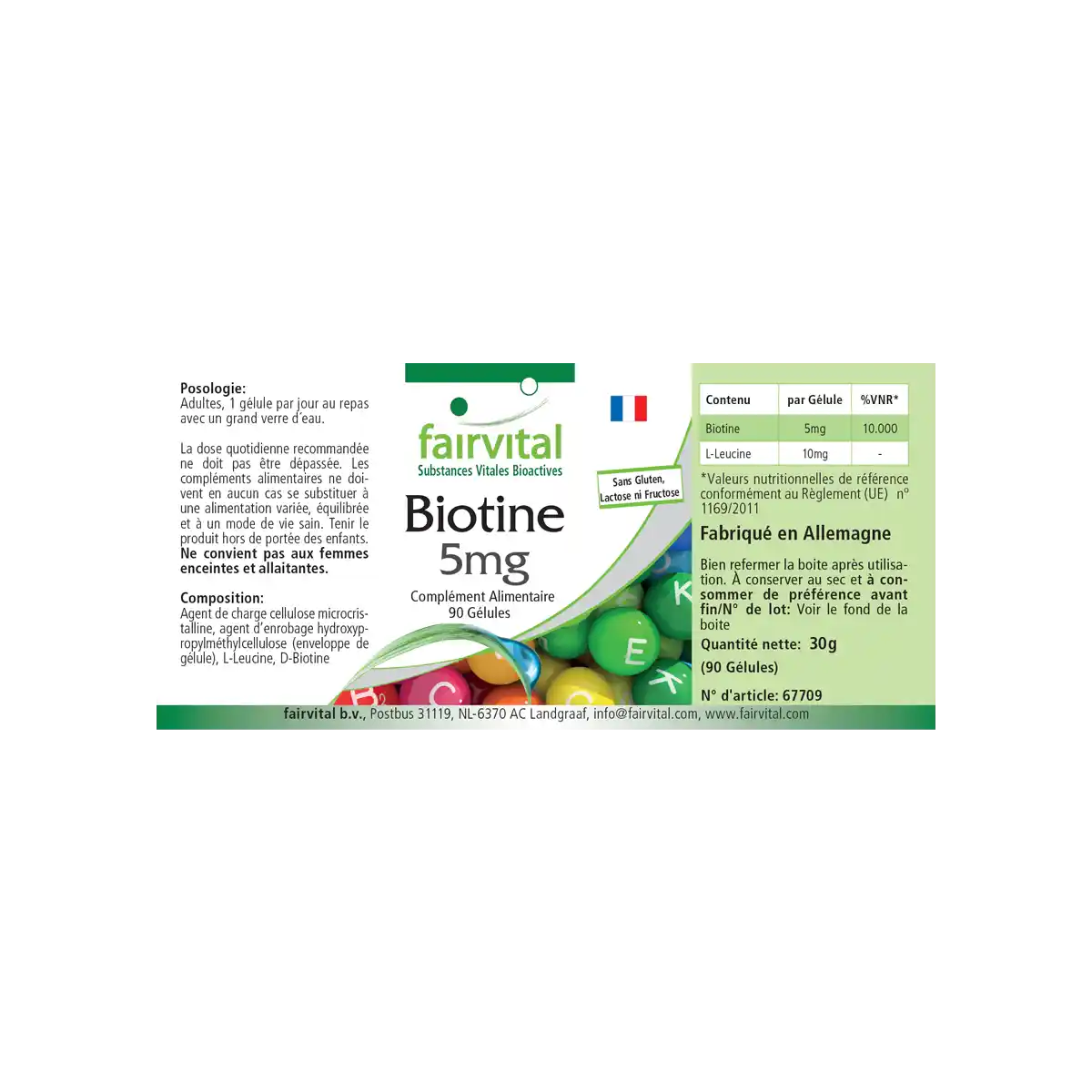 Biotina 5mg - 90 Cápsulas Biotina 5mg - 90 Cápsulas