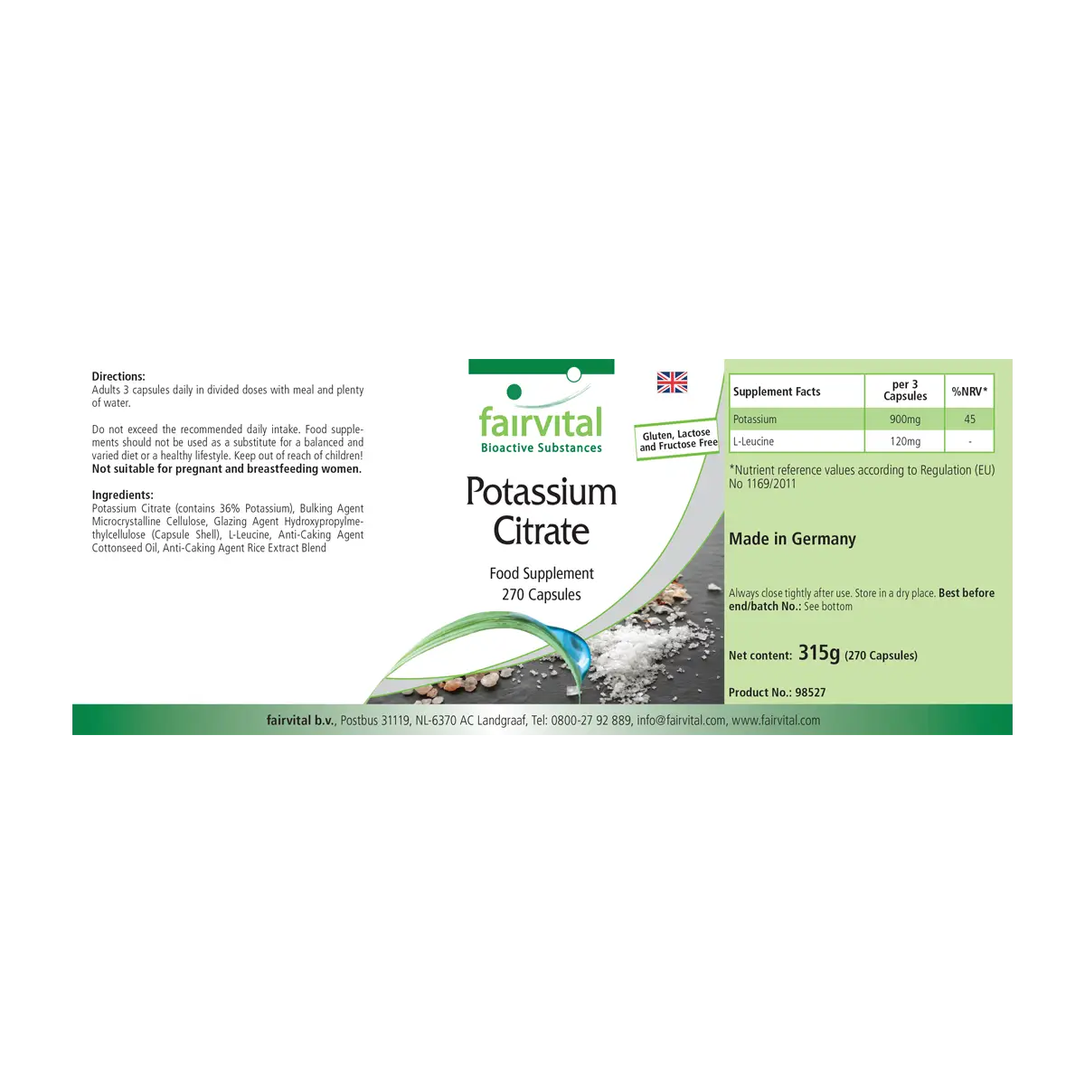 Potassium Citrate - 270 Capsules Potassium Citrate - 270 Capsules