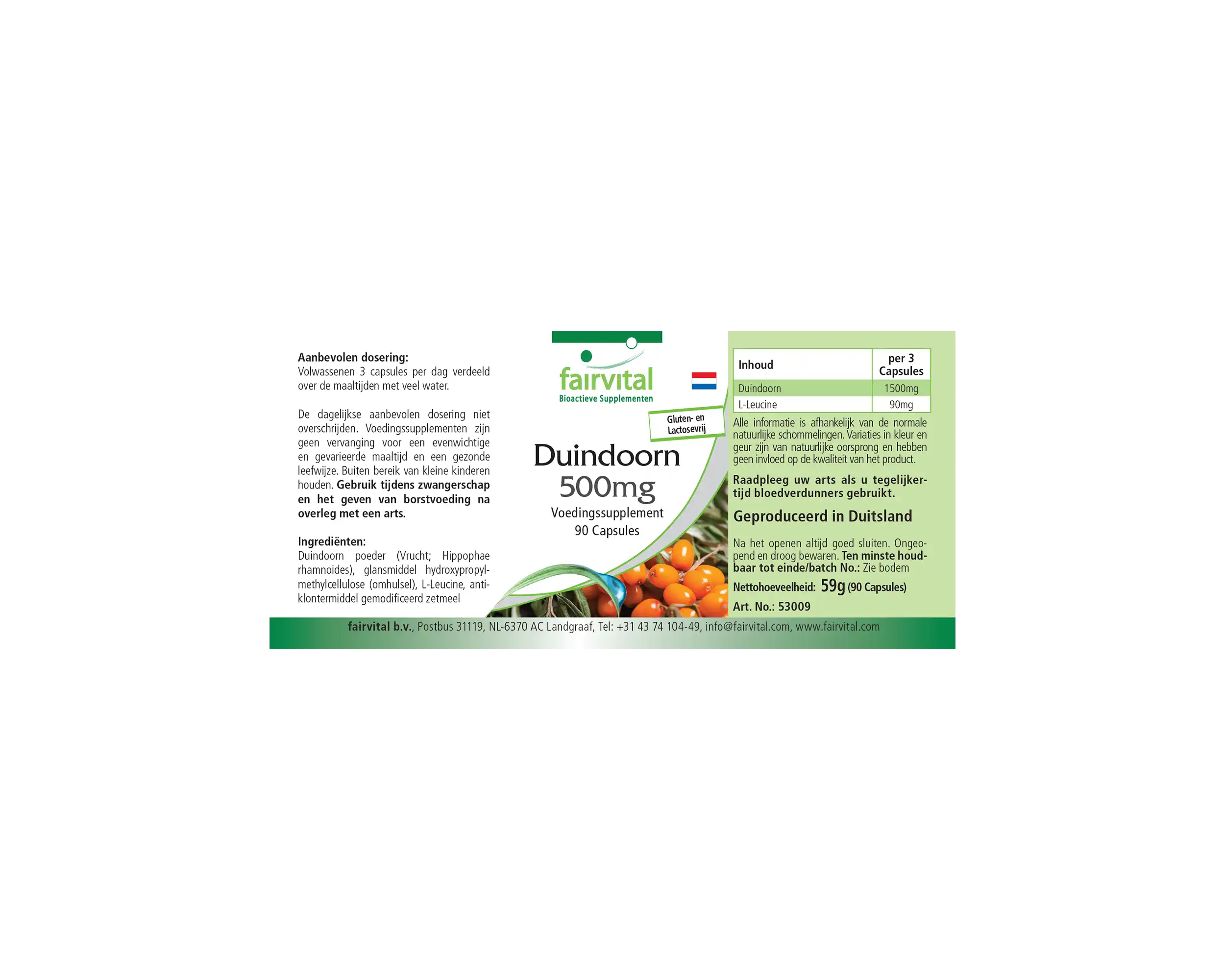 Argousier 500mg - 90 gélules