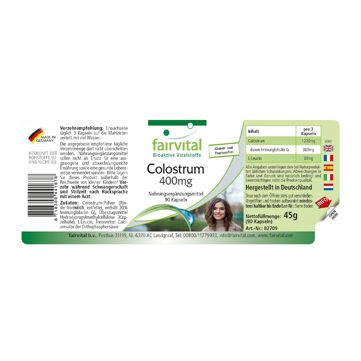 Colostrum 400mg - 90 Capsules Colostrum 400mg - 90 Capsules