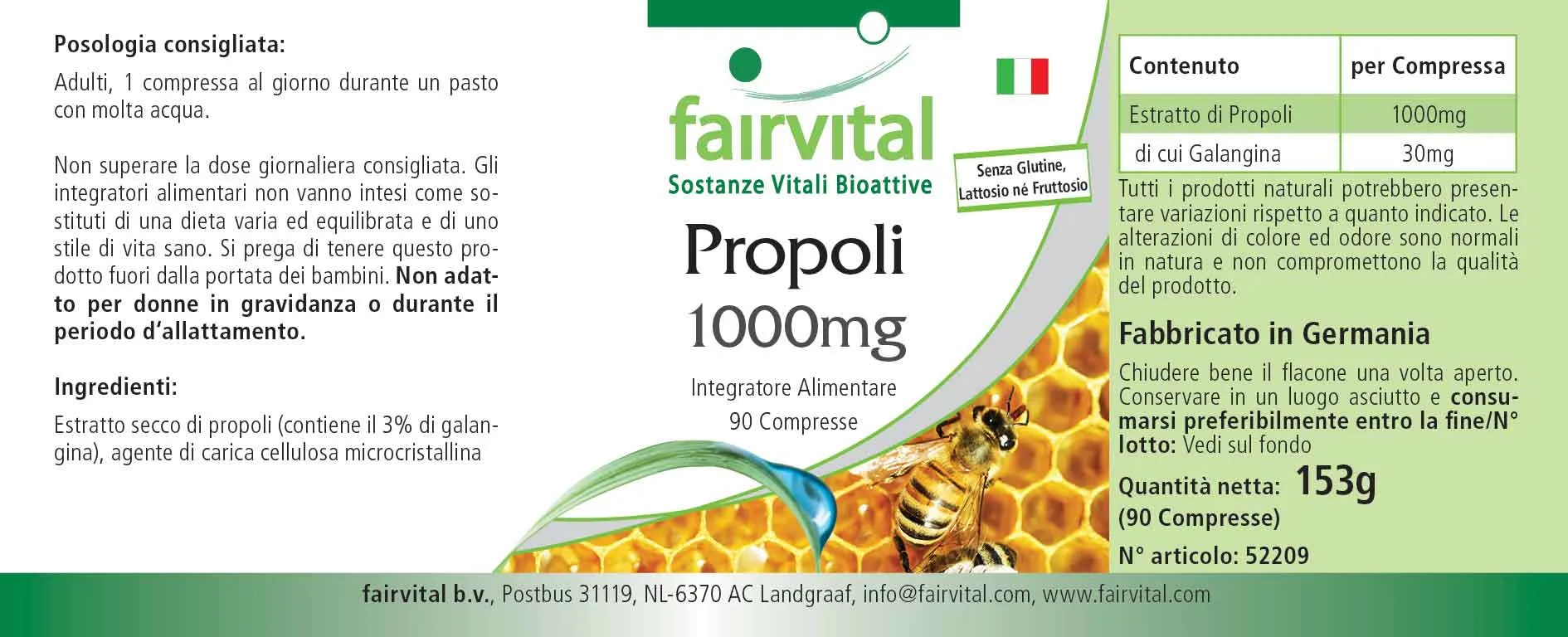 Propolis 1000mg - 90 Tablets