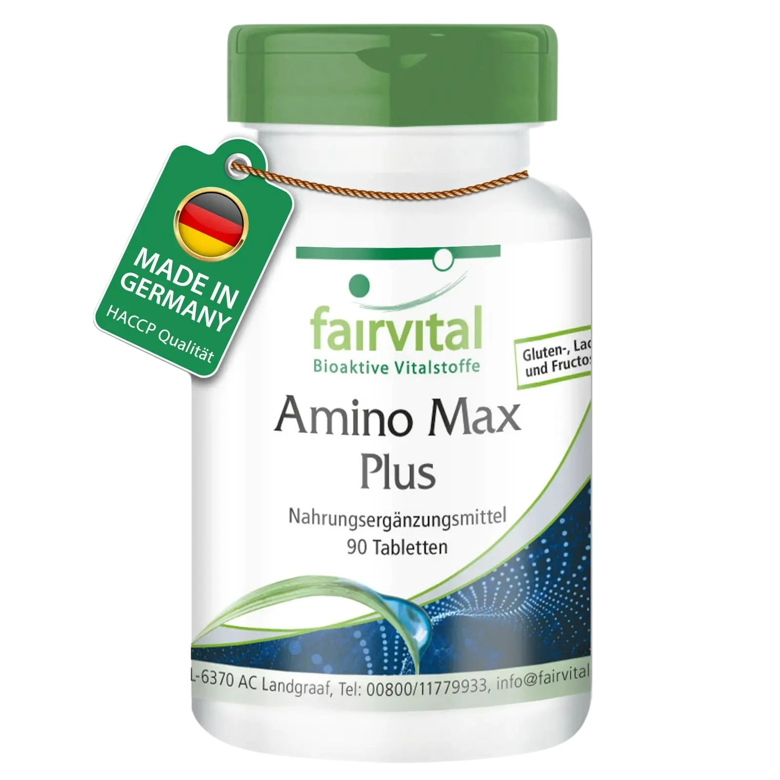 Amino Max Plus -für Leberfunktion und Fettstoffwechsel - 90 Tabletten - Hochdosiert und Vegan | Fairvital Amino Max Plus -für Leberfunktion und Fettstoffwechsel - 90 Tabletten - Hochdosiert und Vegan | Fairvital