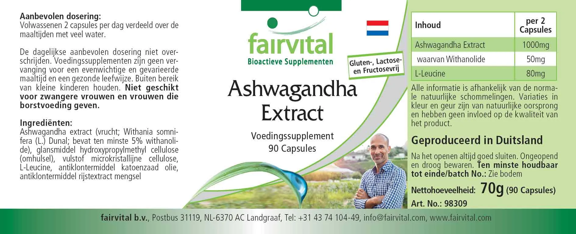 Ashwagandha-extract 500mg - 90 Capsules Ashwagandha-extract 500mg - 90 Capsules