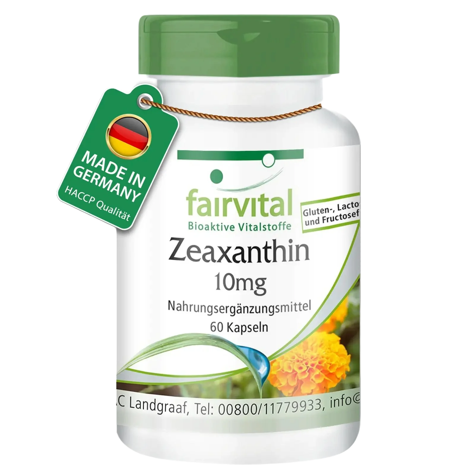 Zeaxanthin 10mg - 60 Capsules