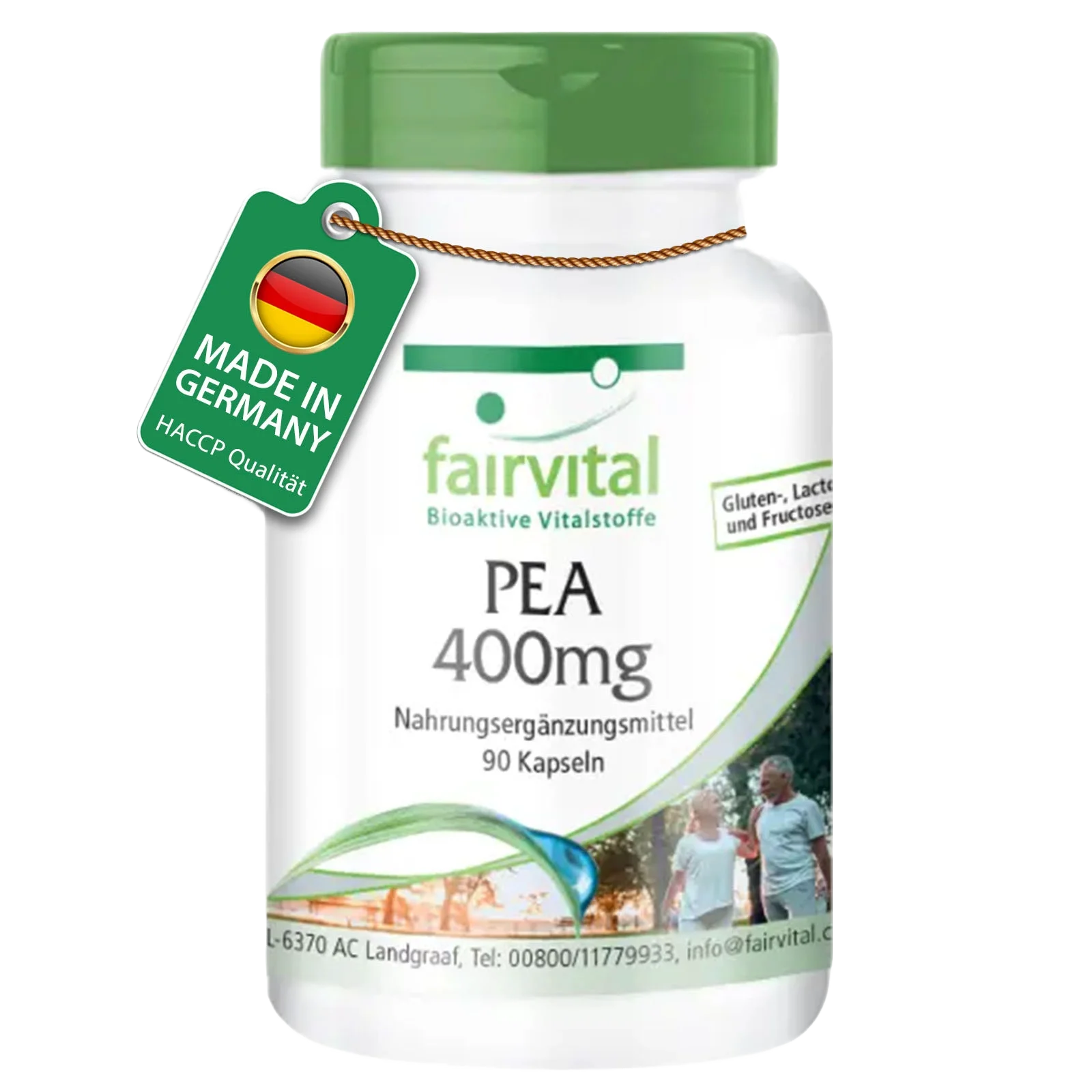 PEA 400mg - 90 Kapseln - Palmitoylethanolamid - Vegan | Fairvital PEA 400mg - 90 Kapseln - Palmitoylethanolamid - Vegan | Fairvital
