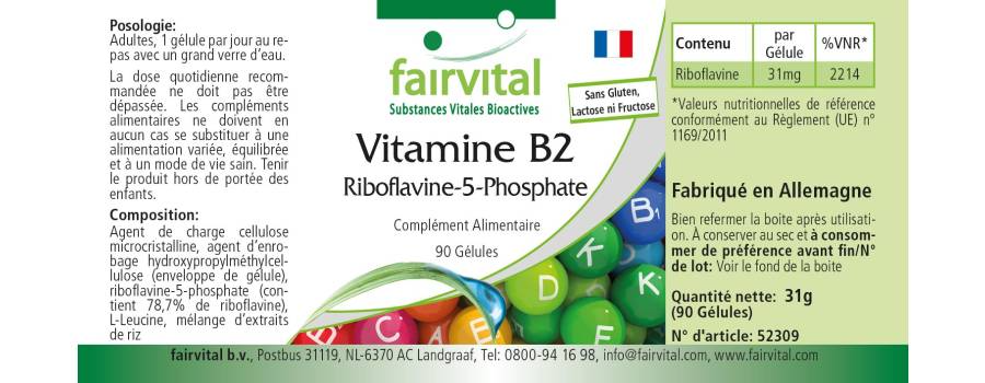 Riboflavina-5-Fosfato - 90 capsule