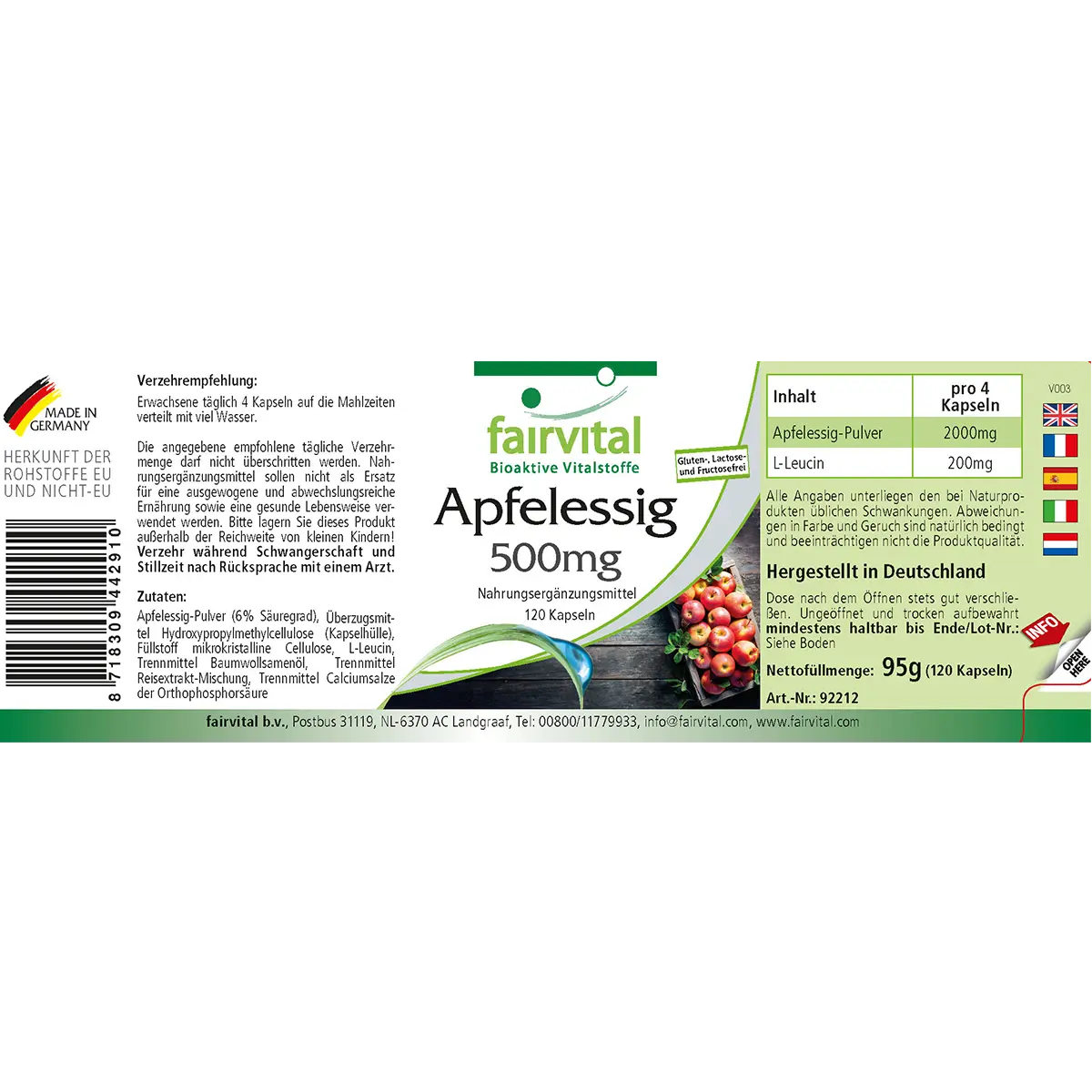Appelciderazijn - 120 capsules Appelciderazijn - 120 capsules