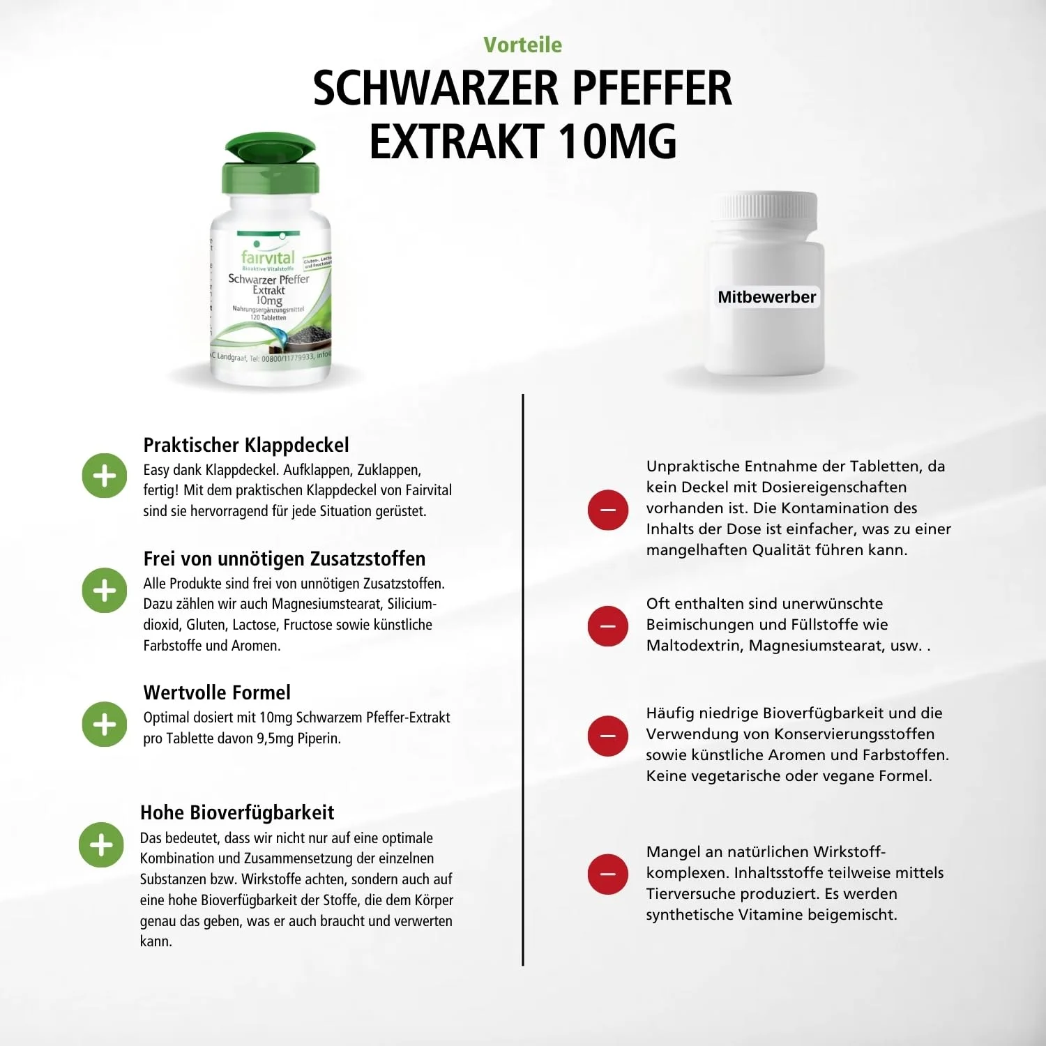 Zwarte peper extract 10mg