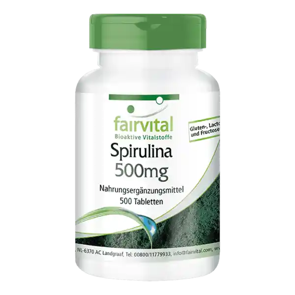 Espirulina 500mg - 500 comprimidos