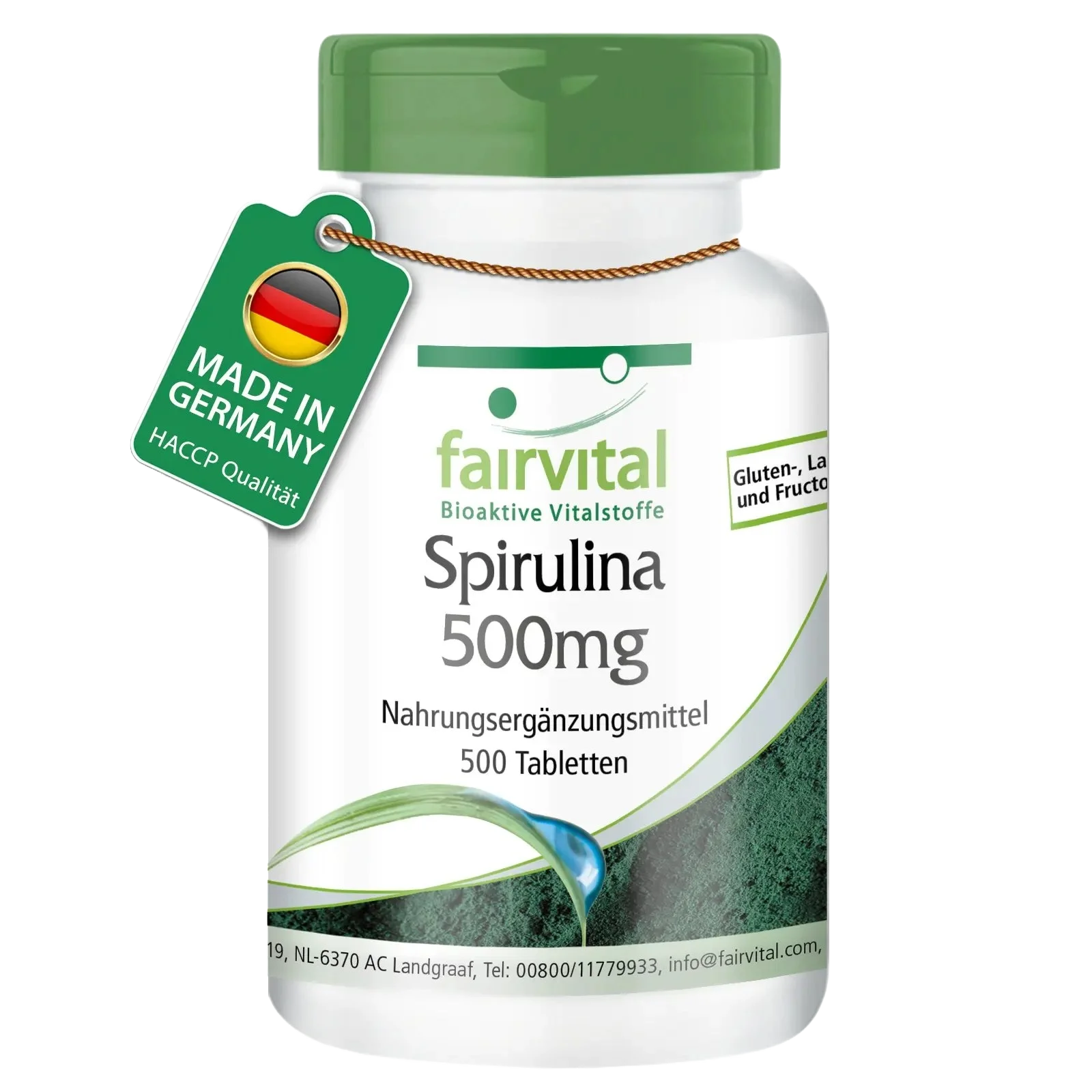 Spirulina 500mg - 500 tabletten Spirulina 500mg - 500 tabletten