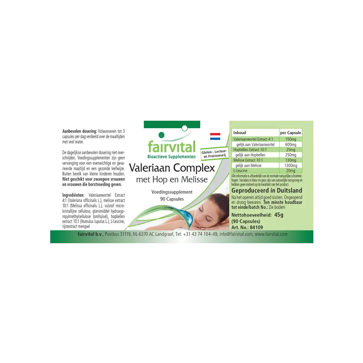 Valerian complex with hops and balm - 90 capsules Valerian complex with hops and balm - 90 capsules