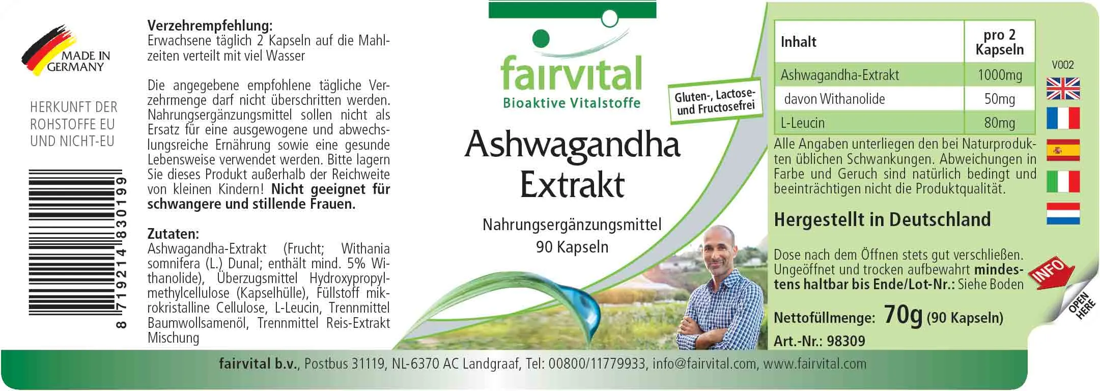 Ashwagandha-extract 500mg - 90 Capsules Ashwagandha-extract 500mg - 90 Capsules