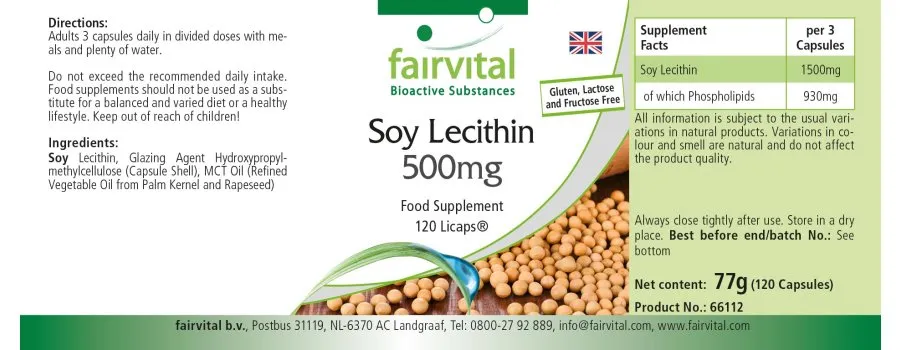 Soy lecithin 500mg - 120 LiCaps®