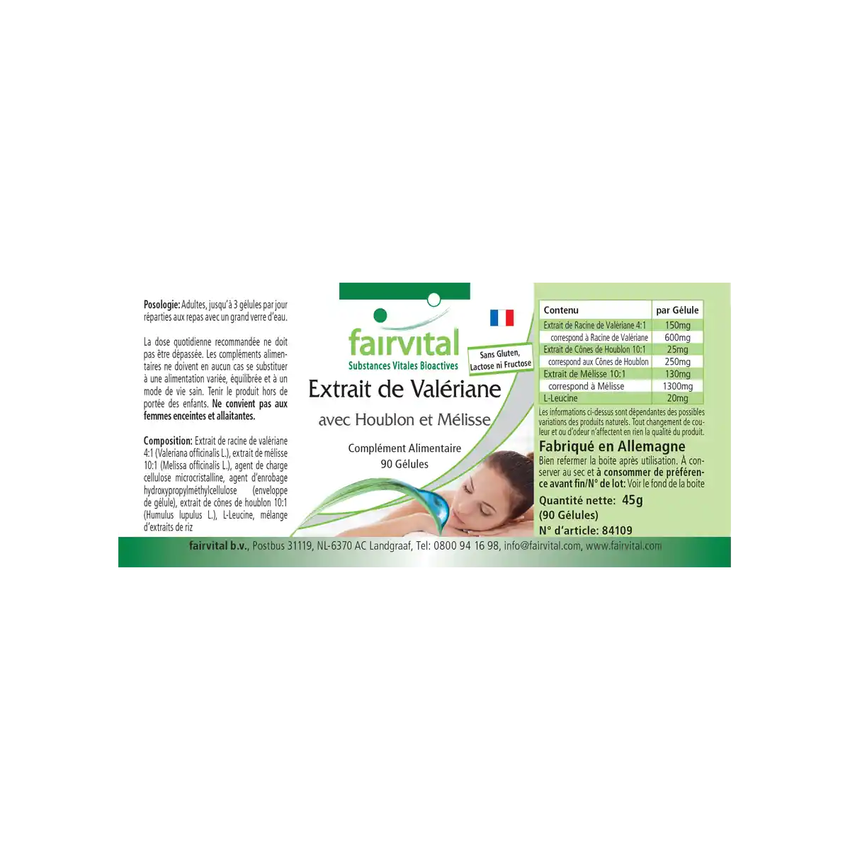 Valerian complex with hops and balm - 90 capsules Valerian complex with hops and balm - 90 capsules