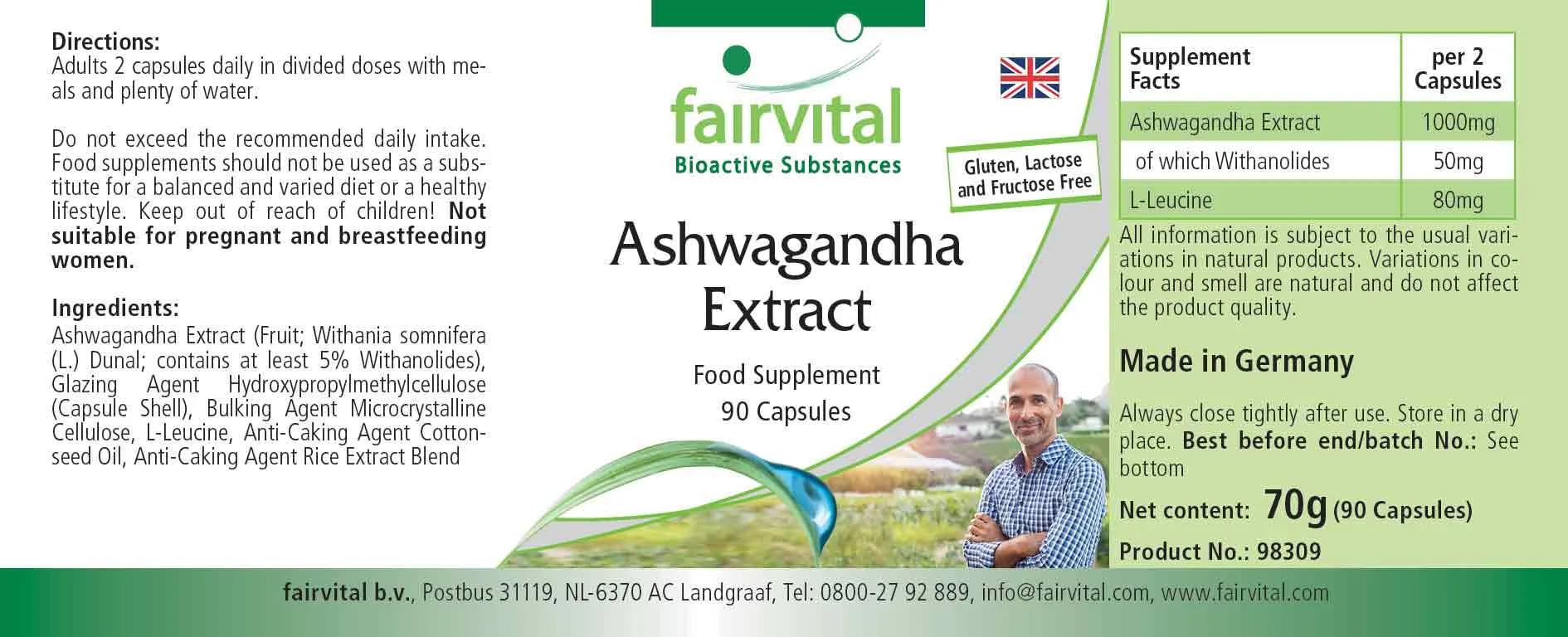 Ashwagandha-extract 500mg - 90 Capsules Ashwagandha-extract 500mg - 90 Capsules