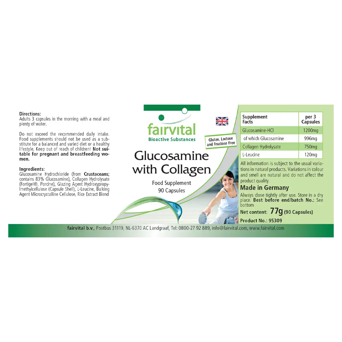 Glucosamine met collageen - 90 capsules Glucosamine met collageen - 90 capsules