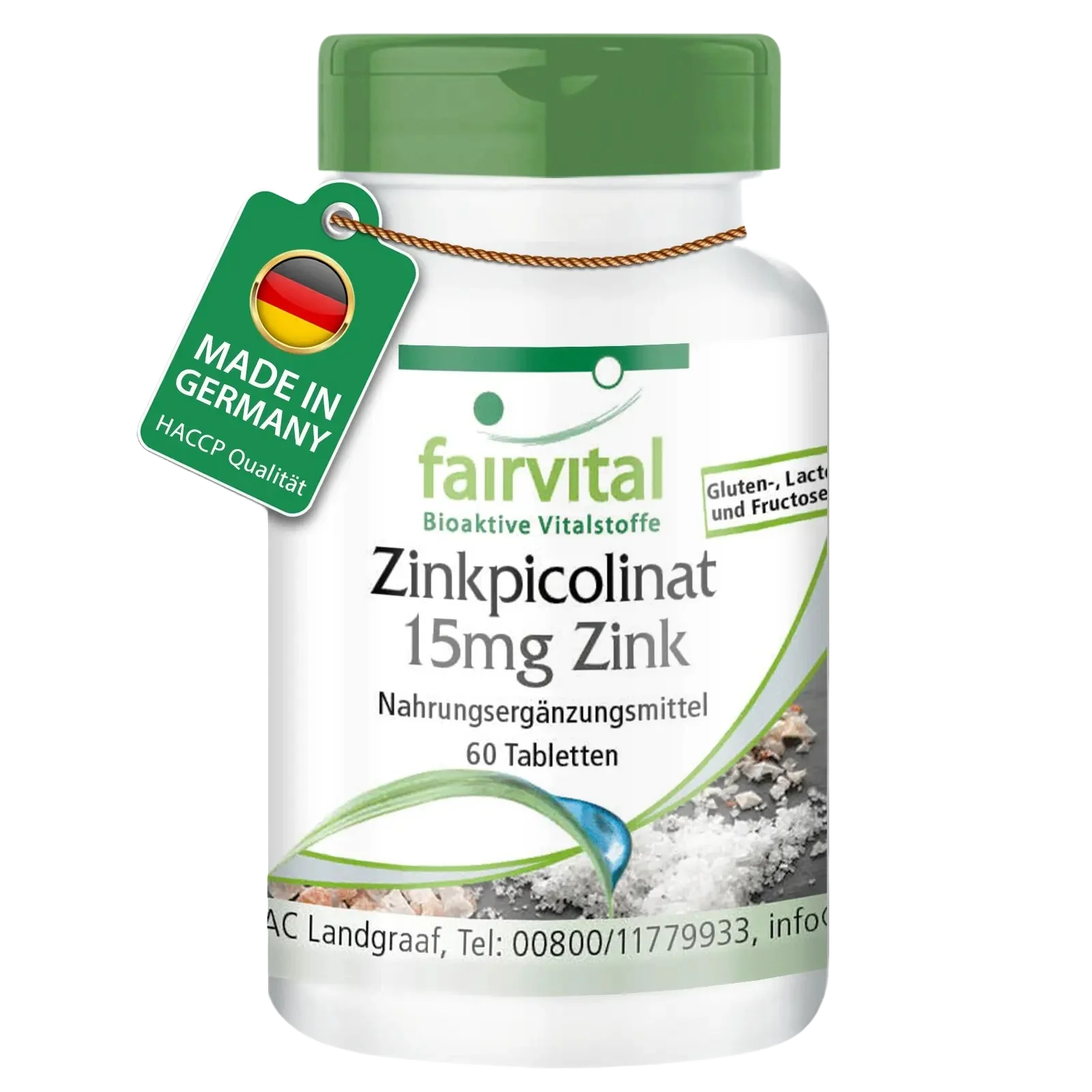 Zinkpicolinaat met 15mg zink - 60 tabletten Zinkpicolinaat met 15mg zink - 60 tabletten