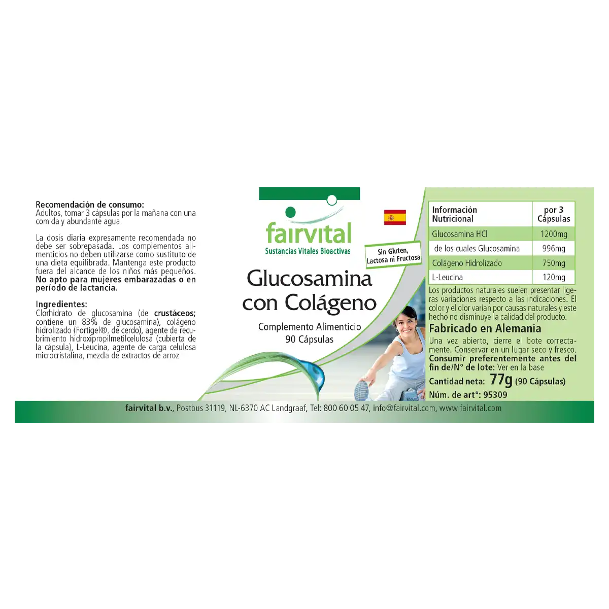 Glucosamine met collageen - 90 capsules Glucosamine met collageen - 90 capsules