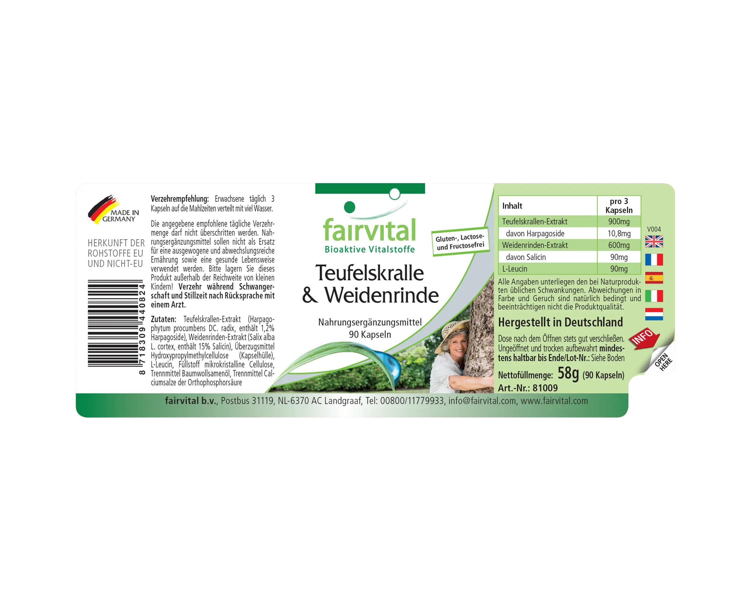 Duivelsklauw en wilgenschors - 90 capsules Duivelsklauw en wilgenschors - 90 capsules