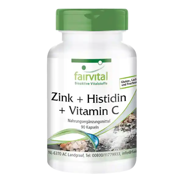 Zinc + Histidine + Vitamine C - 90 Capsules