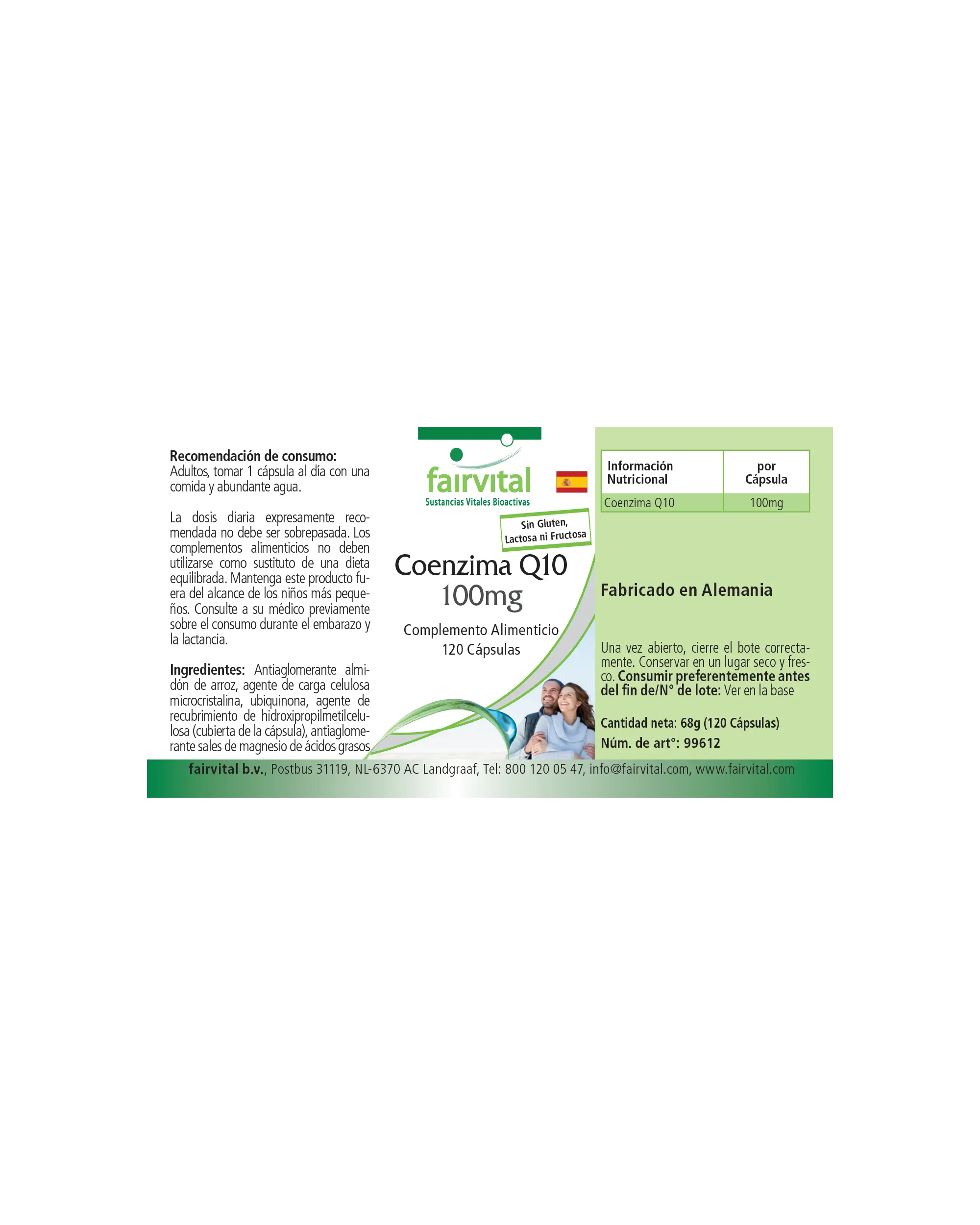 Co-Enzima Q10 100mg - 120 Cápsulas