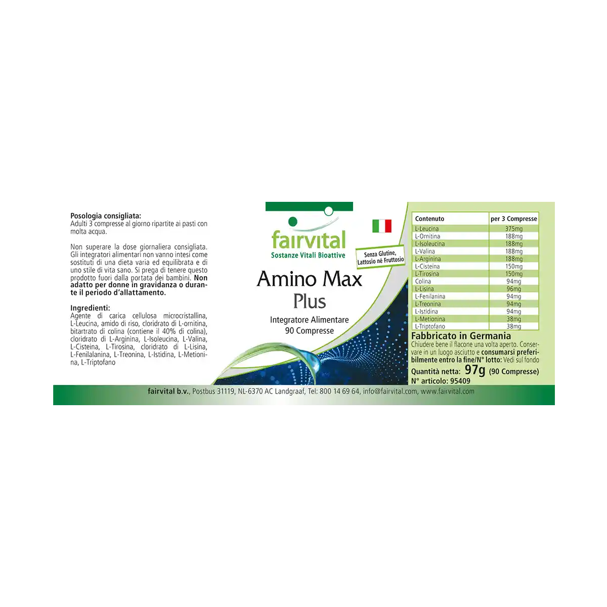 Amino Max Plus - 90 Comprimidos Amino Max Plus - 90 Comprimidos