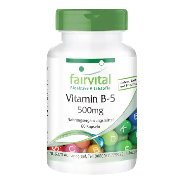 Vitamina B-5 500mg - 60 Cápsulas