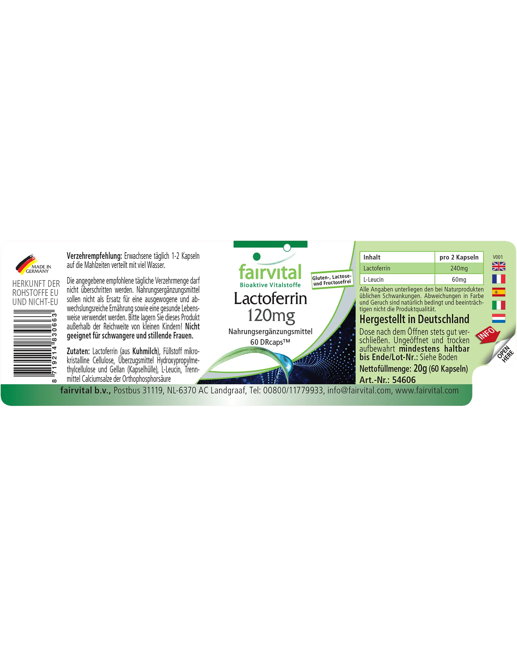 Lactoferrine 120mg - 60 DRcaps™ Lactoferrine 120mg - 60 DRcaps™