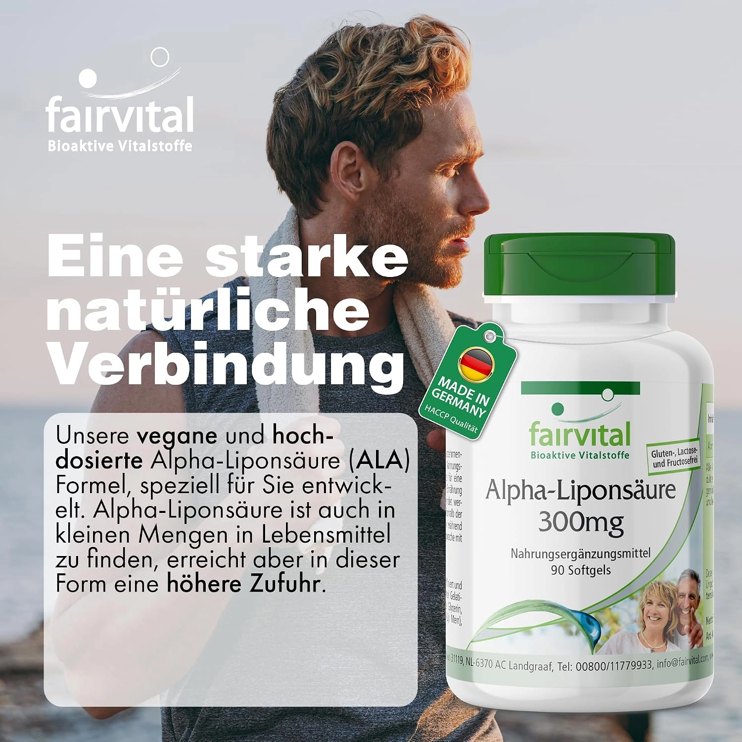 Acide alpha-lipoïque 300mg - 90 capsules molles
