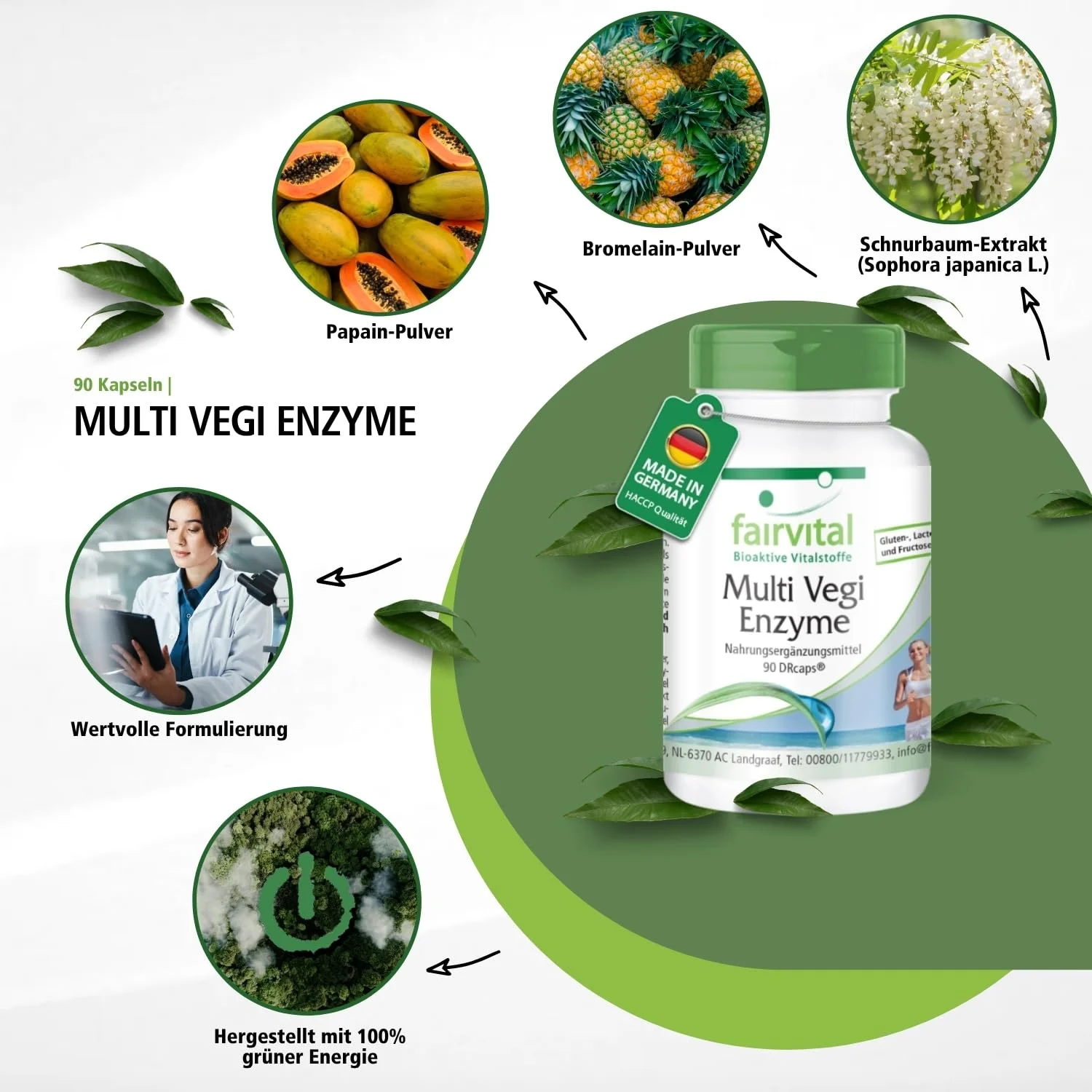 Multi Vegi Enzimi - 90 Capsule
