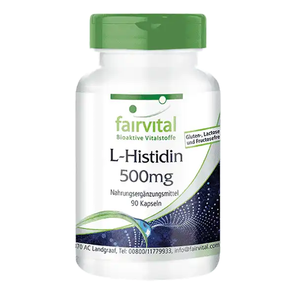 L-Histidine 500mg – 90 gélules