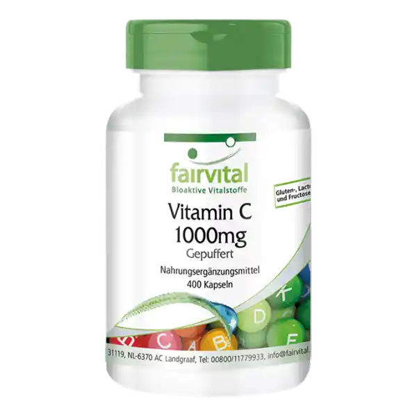 Vitamina C amortiguada  1000mg - 400 Cápsulas