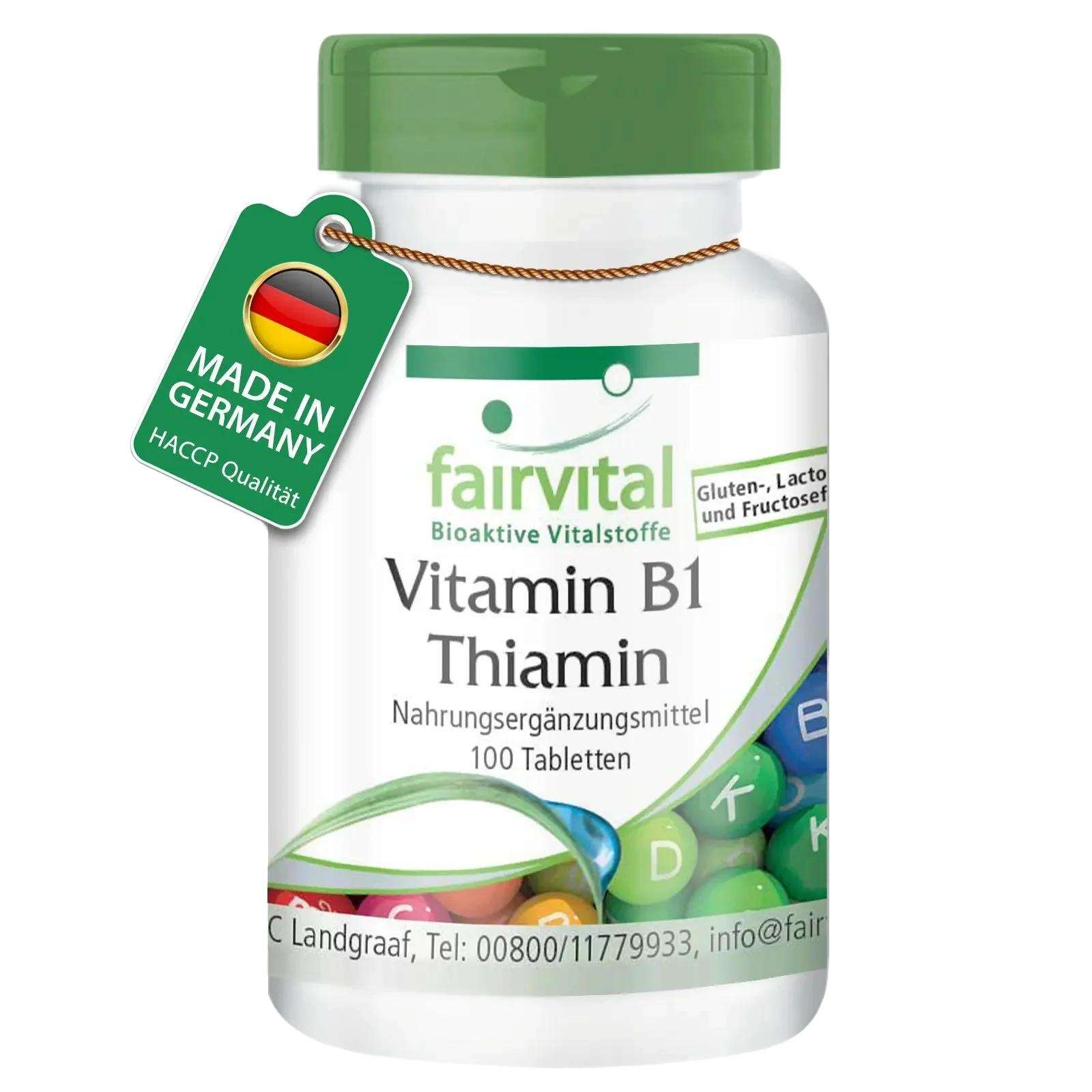 Vitamine B-1 Thiamine - 100 tabletten