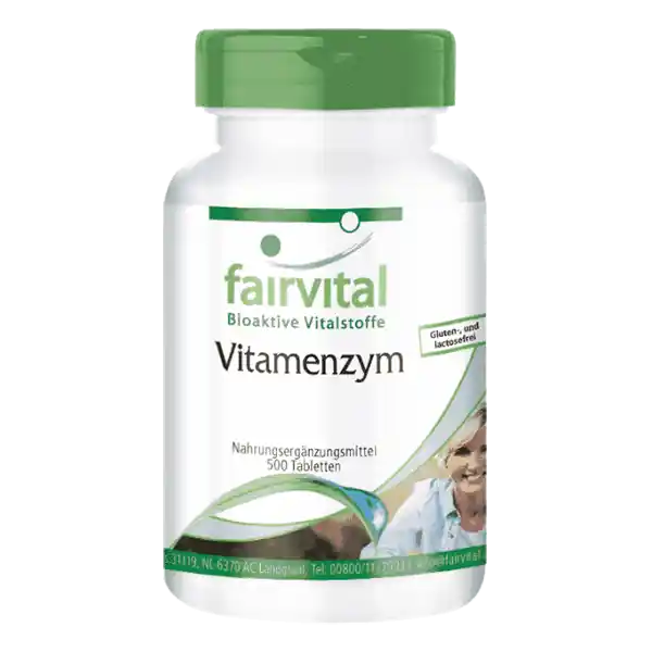 Vitamenzym - Complejo de vitaminas y enzimas - 500 comprimidos