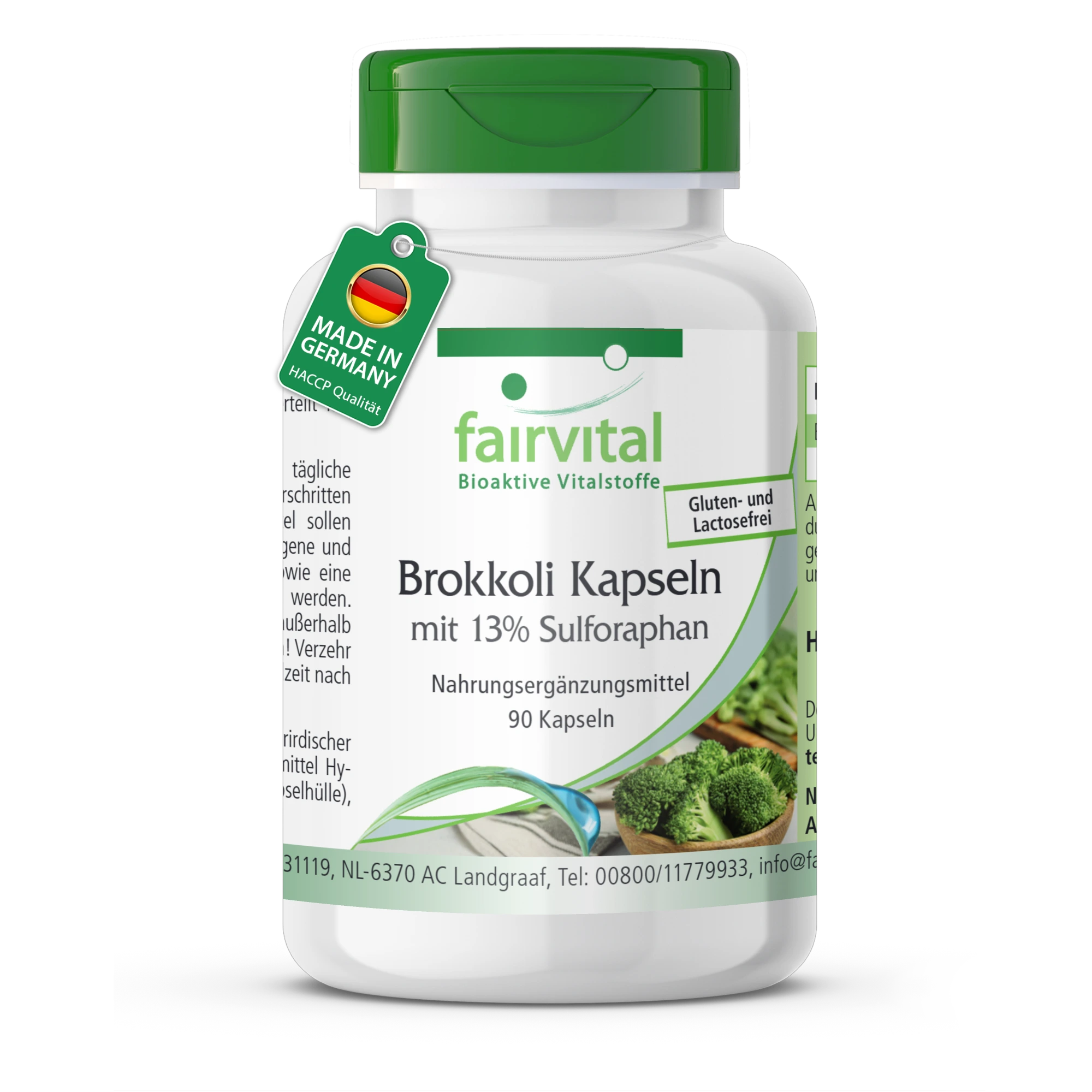 Broccoli capsules met 13% sulforafaan - 90 Capsules | Fairvital