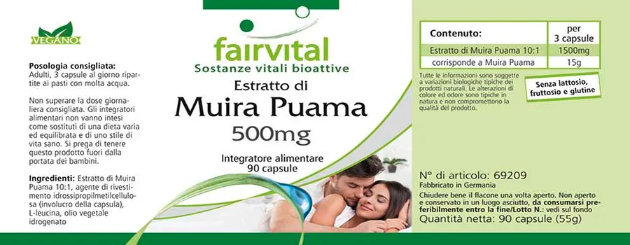 Muira Puama Extract 10: 1 500mg - 90 capsules Muira Puama Extract 10: 1 500mg - 90 capsules