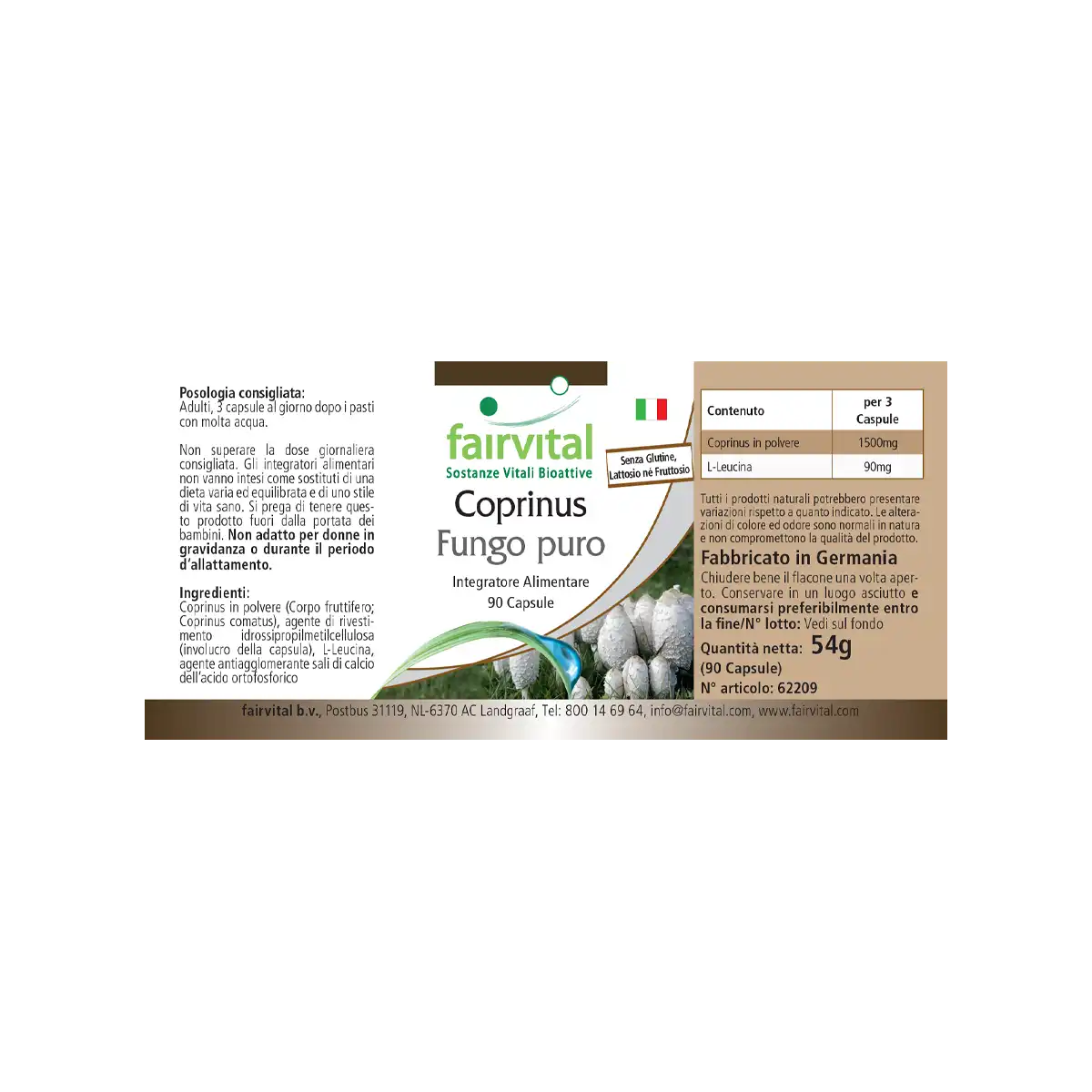Coprinus 500mg - 90 Capsules Coprinus 500mg - 90 Capsules