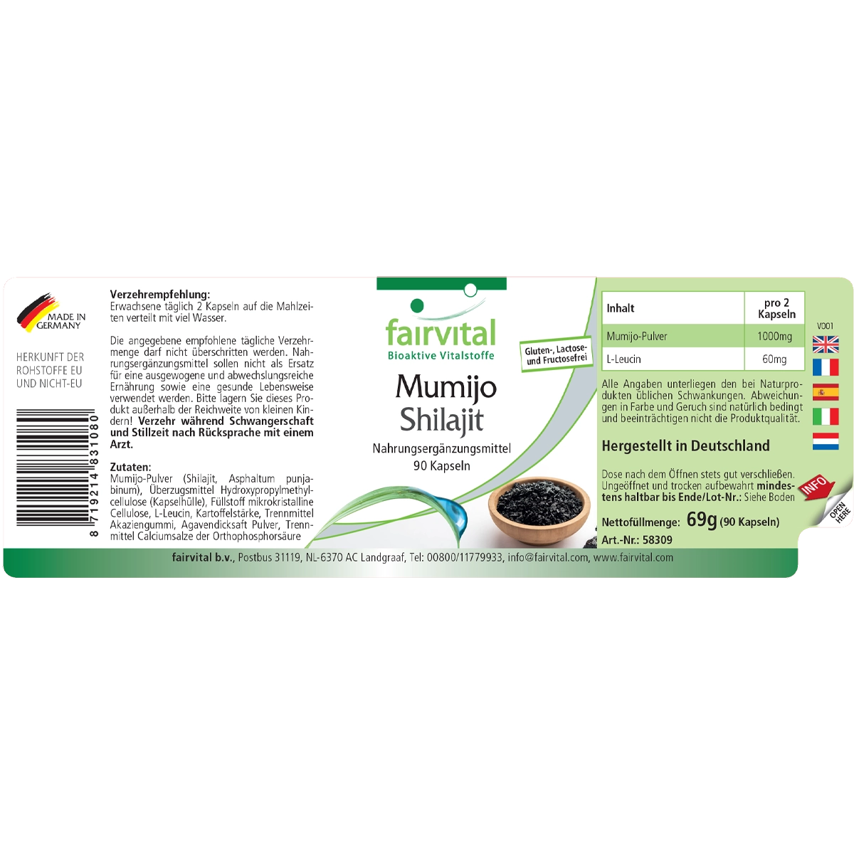Mumijo Shilajit - 90 capsules Mumijo Shilajit - 90 capsules