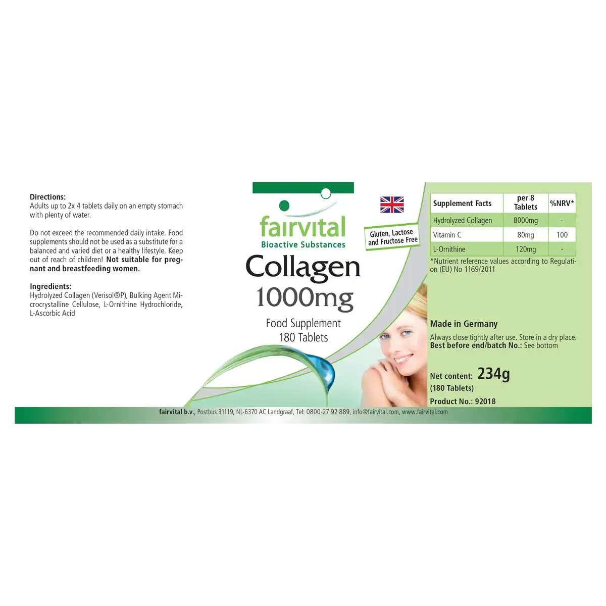 Collagen 1000mg - 180 tablets Collagen 1000mg - 180 tablets