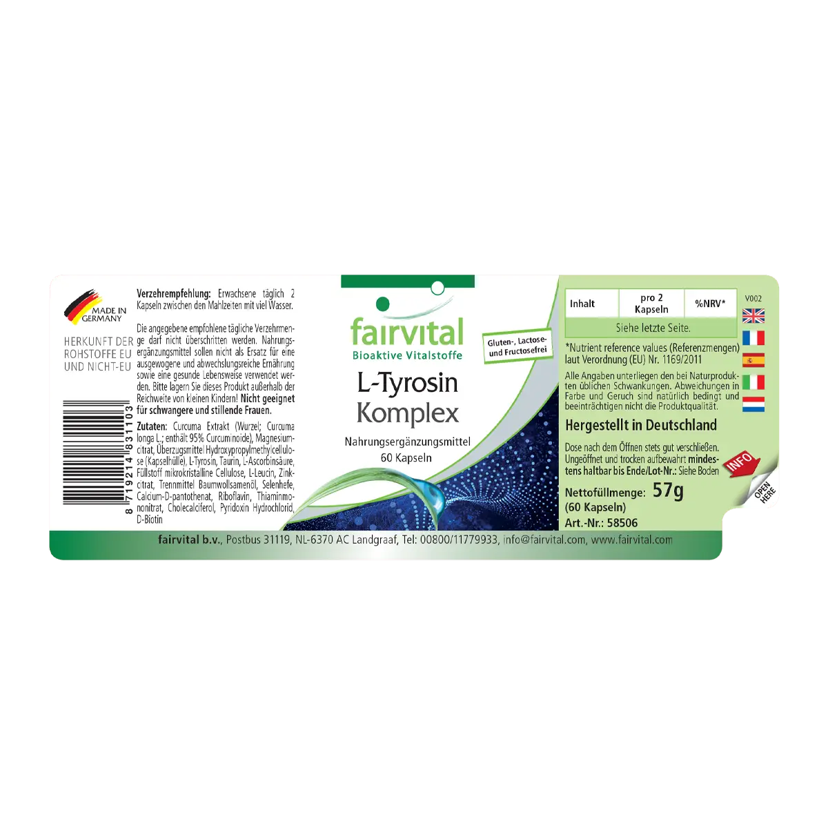 L-Tyrosine Complex - 60 Capsules L-Tyrosine Complex - 60 Capsules
