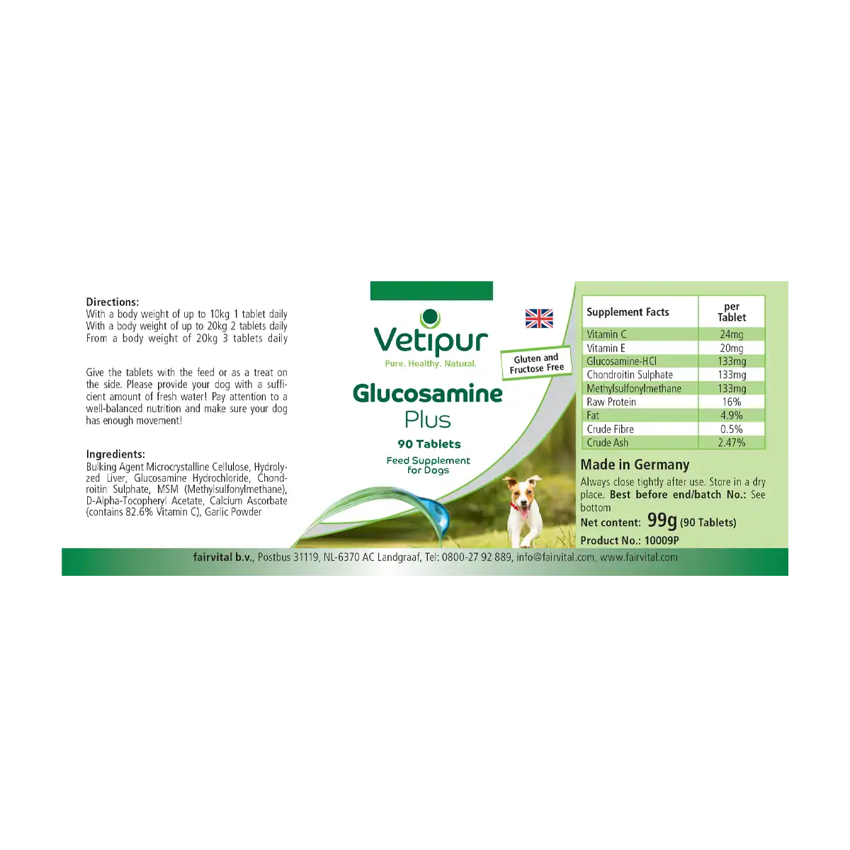 Glucosamina Plus - 90 compresse per cani | Vetipur Glucosamina Plus - 90 compresse per cani | Vetipur