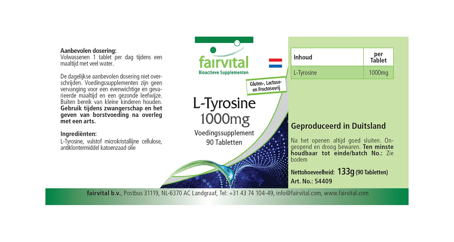 L-Tyrosin 1000mg- 90 Tabletten