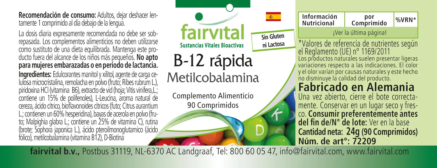 B-12 rapid als Methylcobalamin