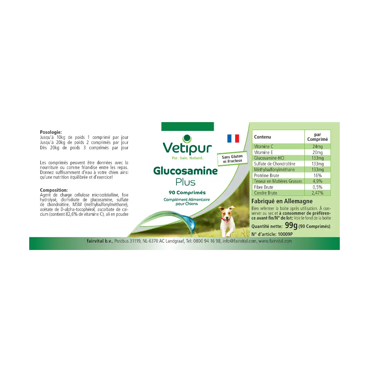 Glucosamina Plus - 90 compresse per cani | Vetipur Glucosamina Plus - 90 compresse per cani | Vetipur