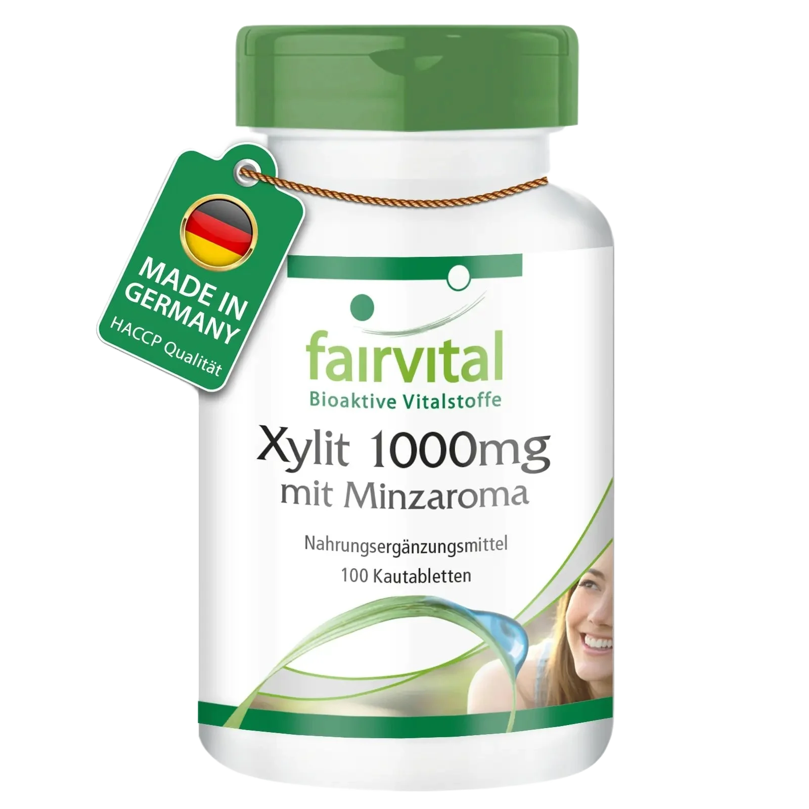 Xilitol 1000mg con aroma a menta - 100 comprimidos Xilitol 1000mg con aroma a menta - 100 comprimidos