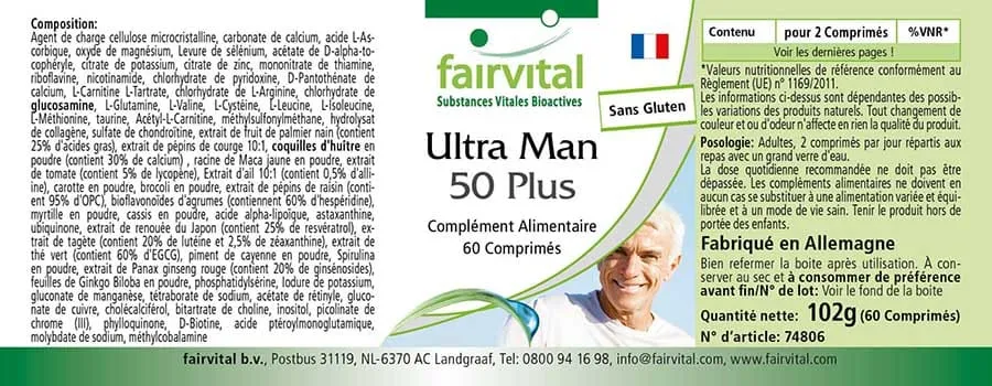 Ultra Man 50 Plus – 60 tablets