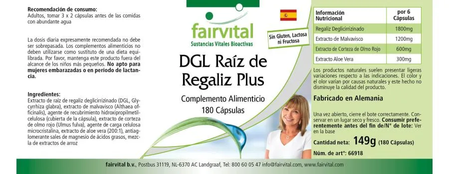DGL Liquorice Root Plus - 180 Capsules DGL Liquorice Root Plus - 180 Capsules