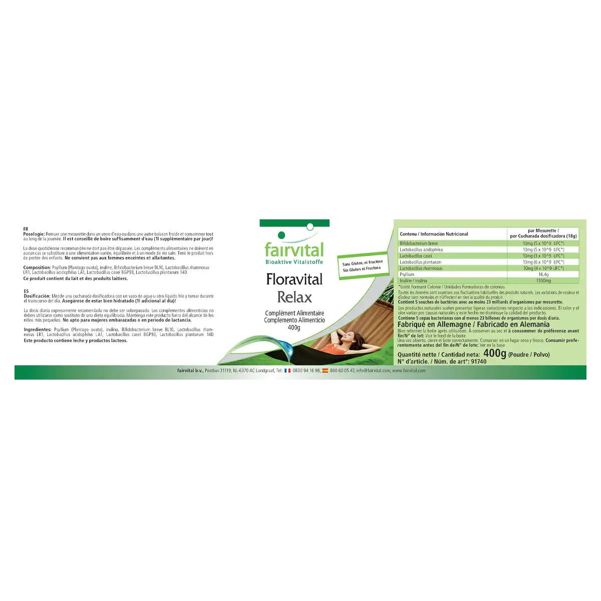 Floravital Relax - 400g powder Floravital Relax - 400g powder