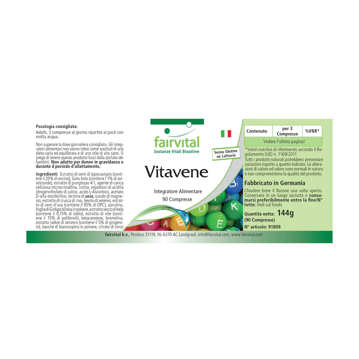 Vein Vitamins - 90 Tablets Vein Vitamins - 90 Tablets