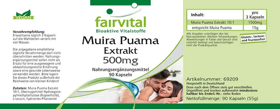 Muira Puama Extract 500mg - 90 Capsules Muira Puama Extract 500mg - 90 Capsules